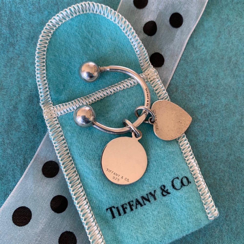 Tiffany&Co Horseshoe Keychain Charm & heartPendant - Picture 2 of 16
